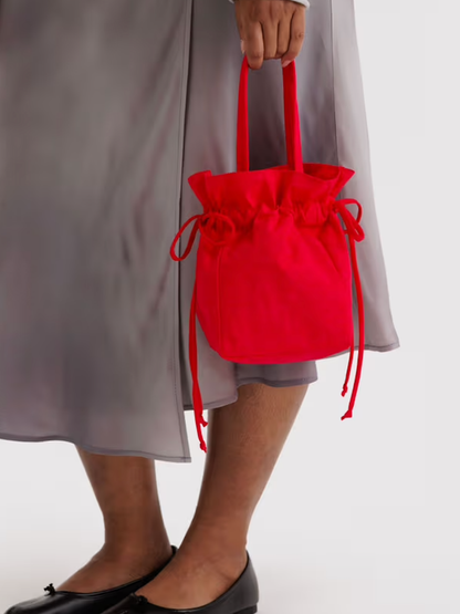 candy apple nylon drawstring bag