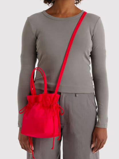 candy apple nylon drawstring bag