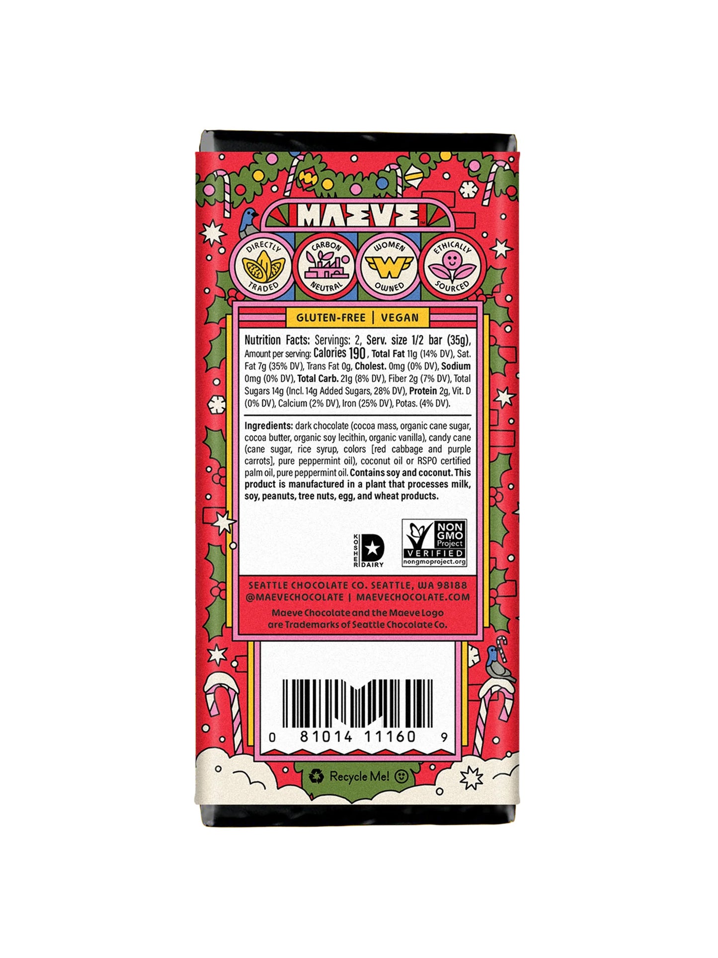 Candy Cane Truffle Bar