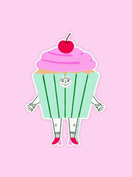 Carly the Cupcake Sticker