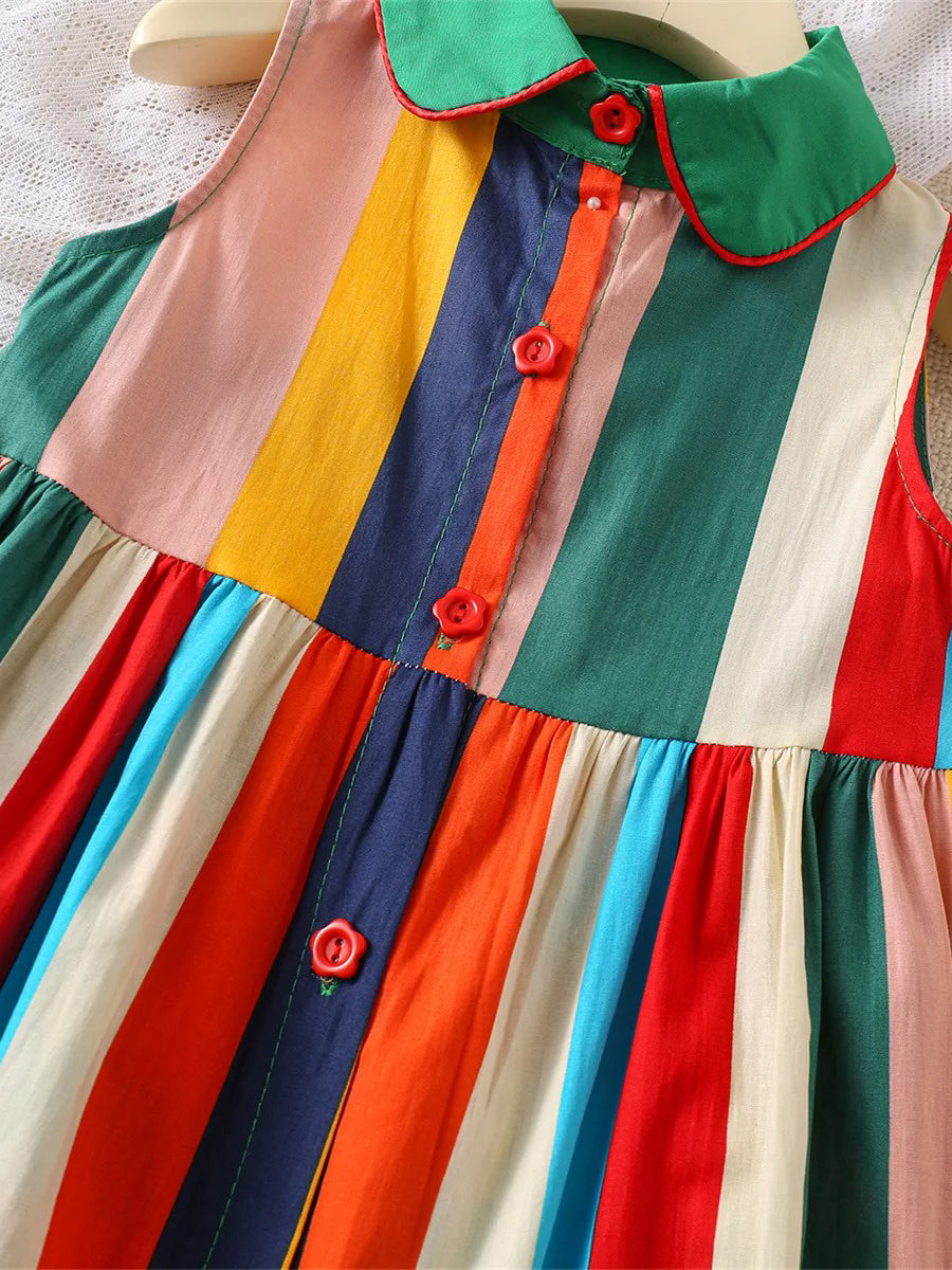 Carnival Rainbow Stripe Dress