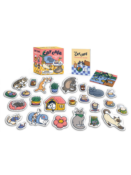 Cat Cafe Magnet Set