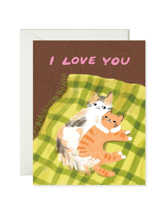 Cat Snuggle Love Card