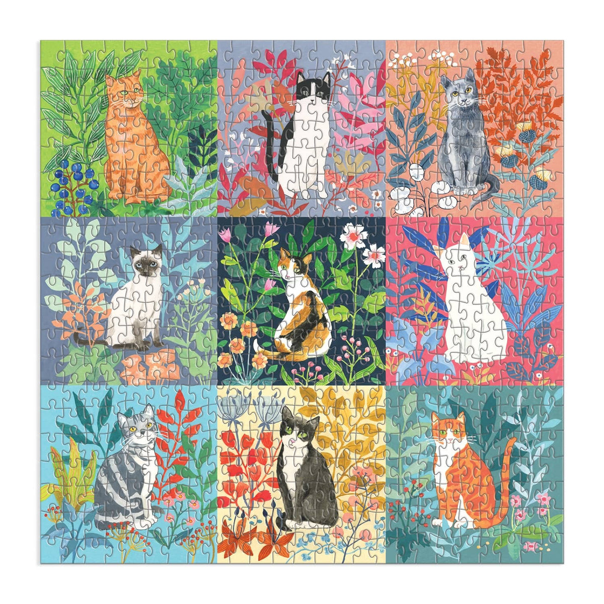 Cats and Flowers Puzzle – Handzy Shop + Studio