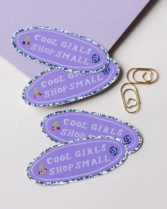Cool Girls Shop Small Holographic Sticker