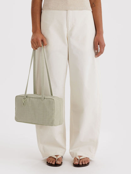Celadon Nylon Bowler Bag