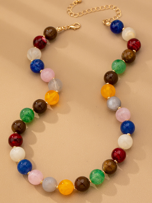celeste chunky beaded necklace