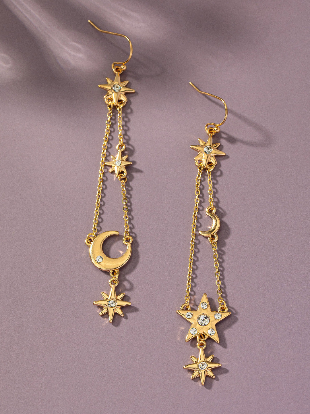 celestial chandelier earrings