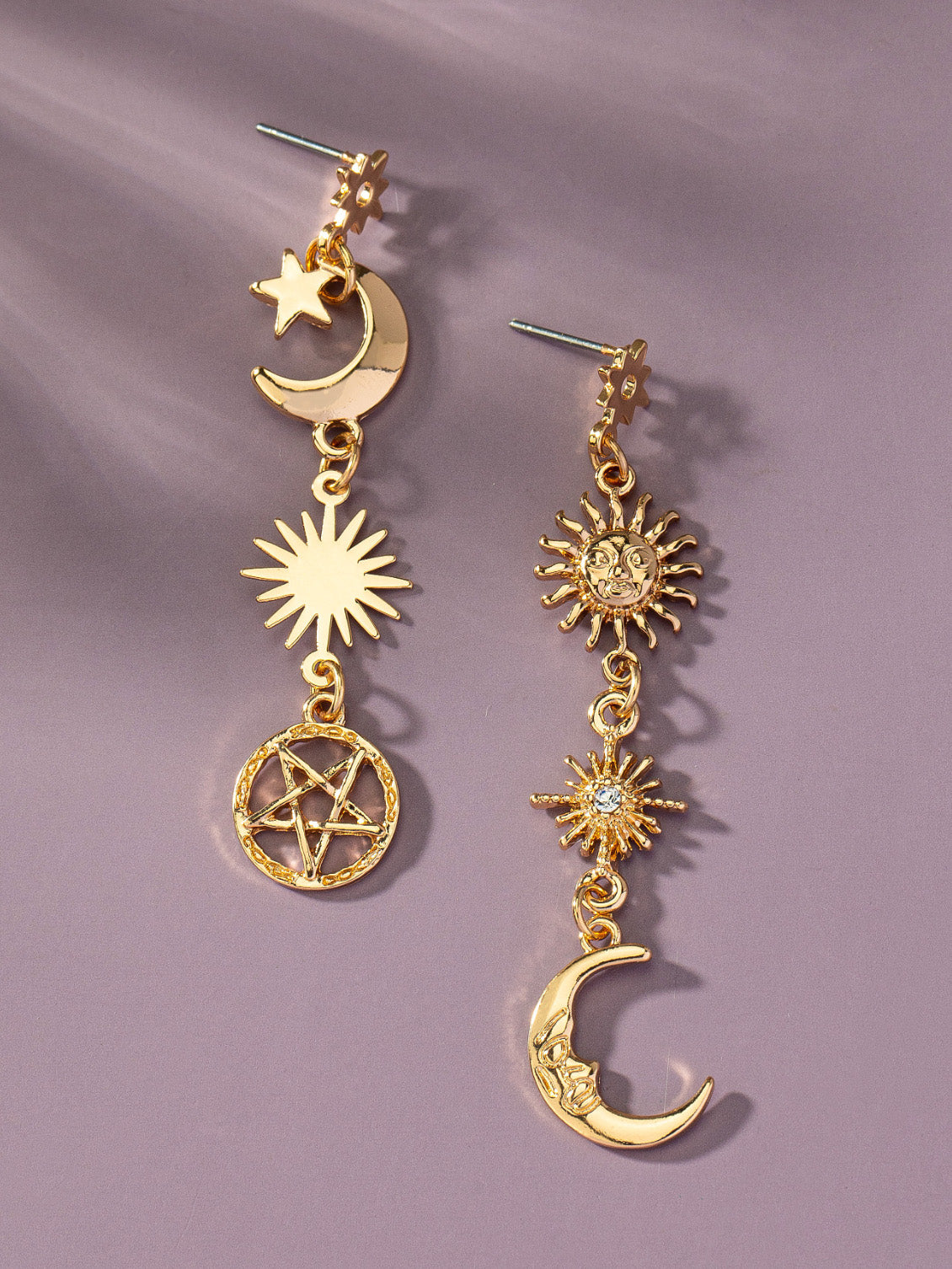 celestial dangly earrings