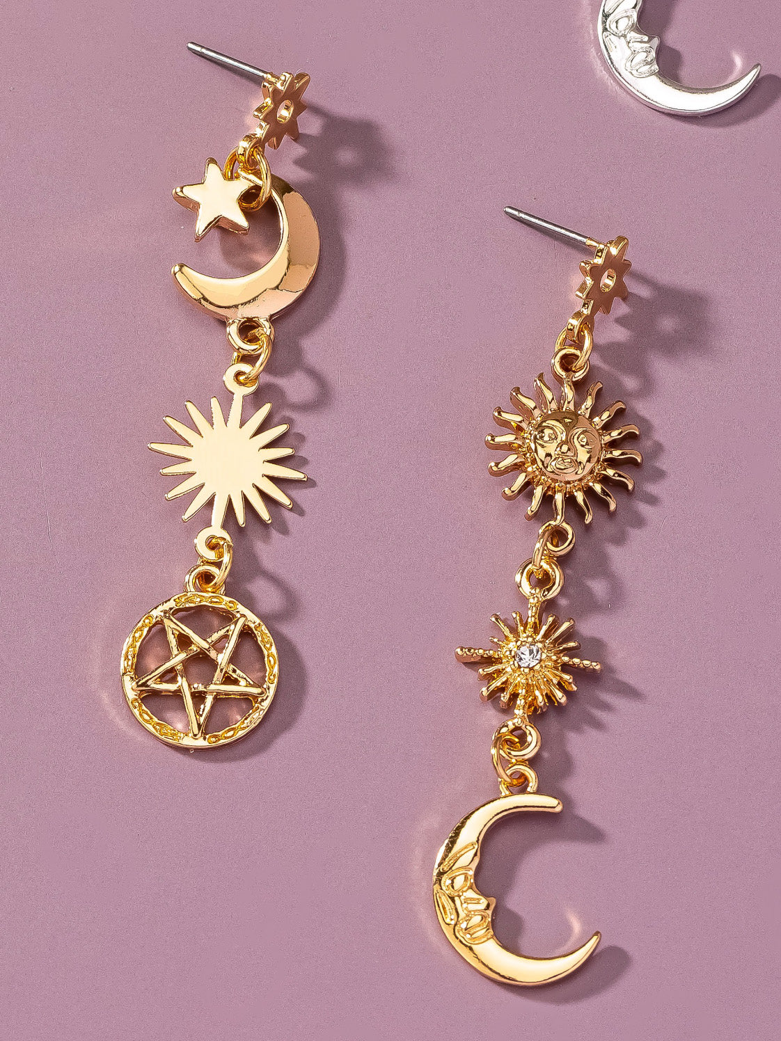 celestial dangly earrings