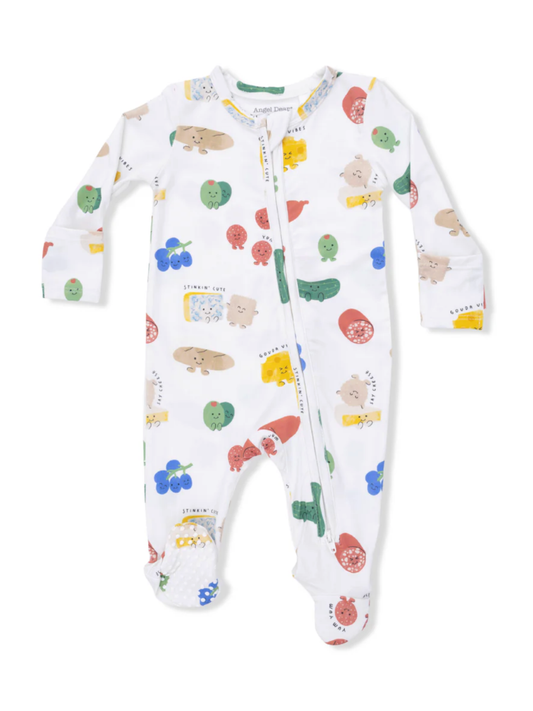 Charcuterie Cuties Zipper Footie