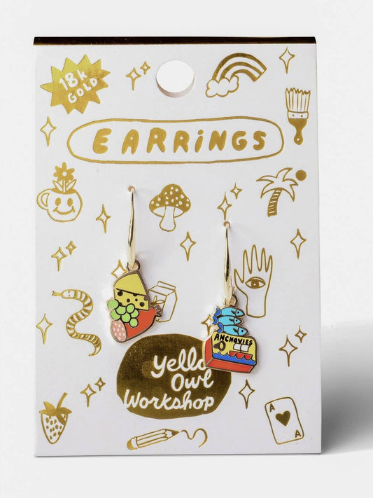 Charcuterie & Fish Drop Earrings