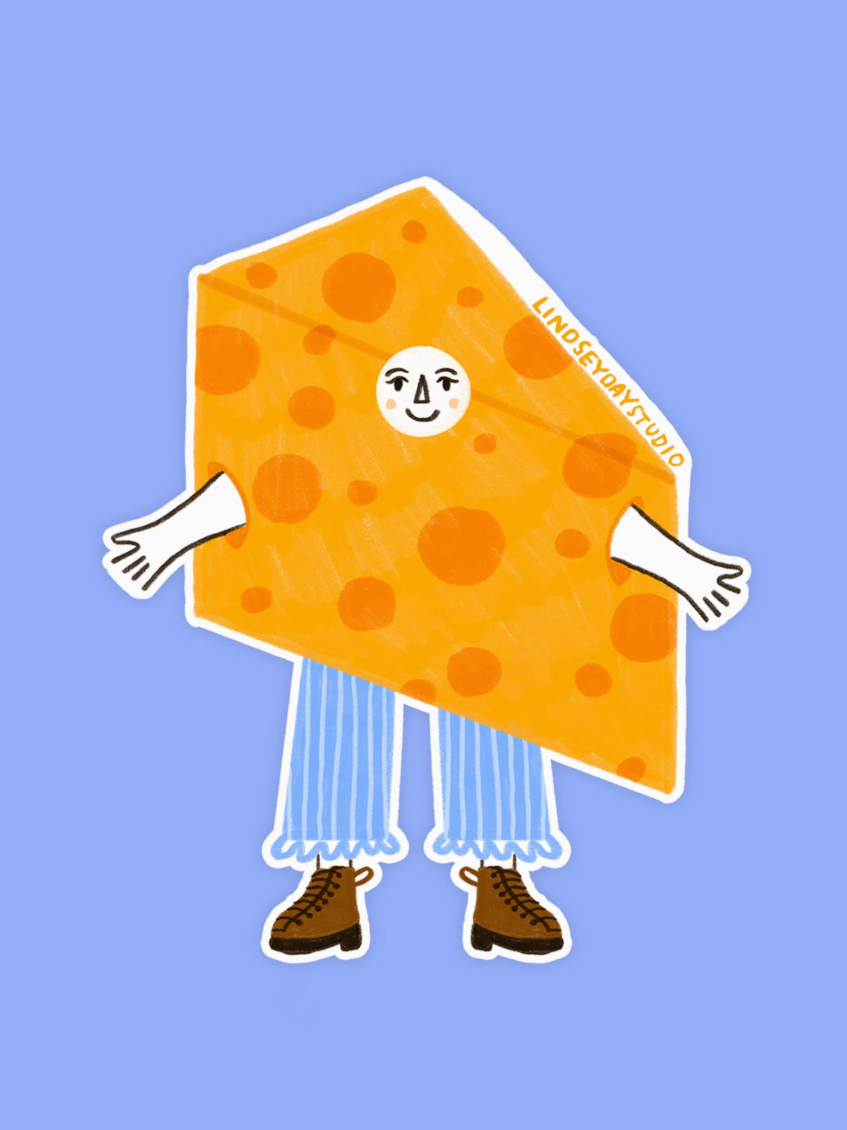 Charlie Cheese Sticker