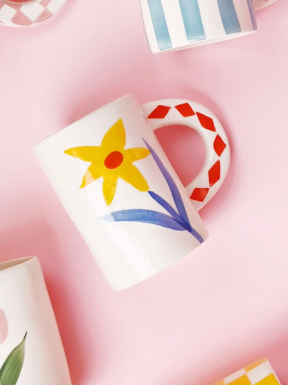 charlotte hand-painted ceramic mug