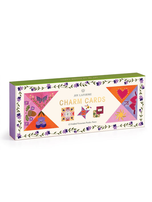 Charm Cards 12 Folded Victorian Pocket Notes