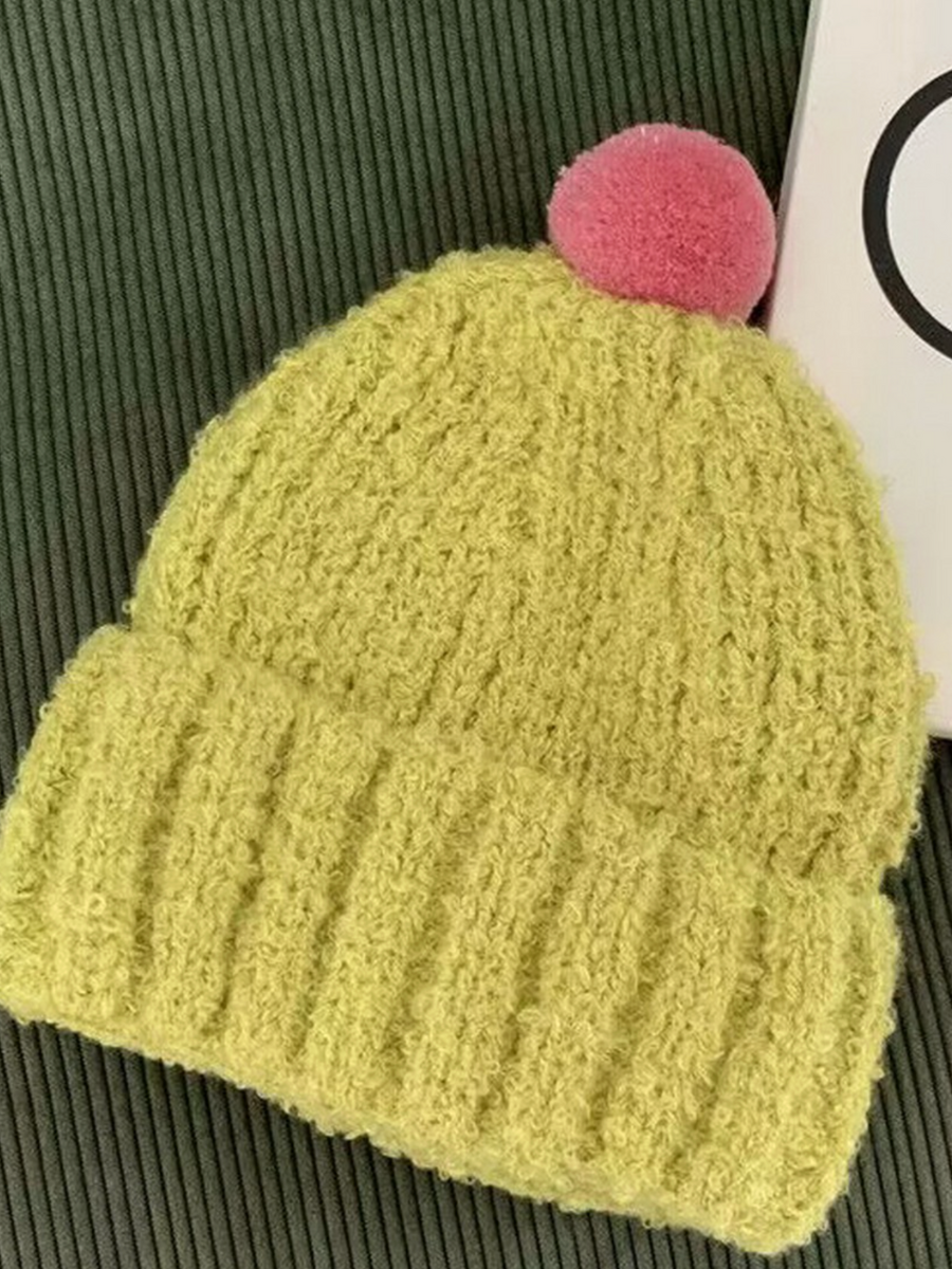 chartreuse toddler beanie