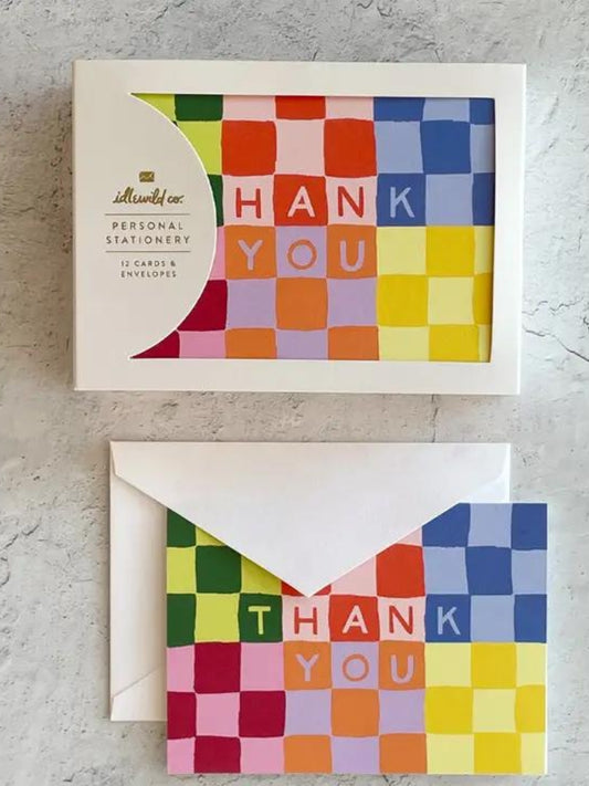 Checky Thank You Notecards Set