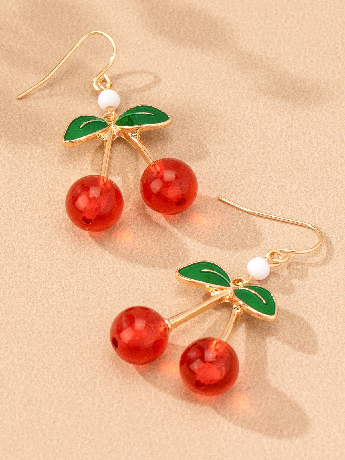 cherry drop earrings