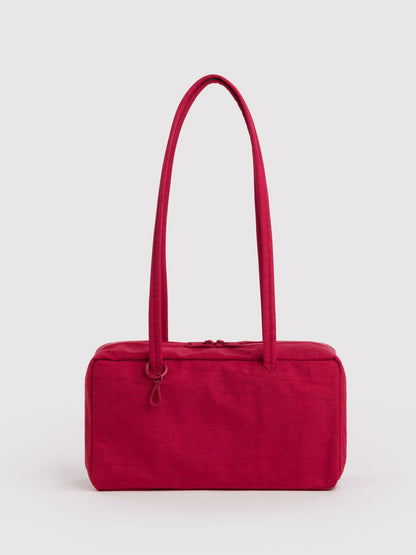 Cherry Nylon Bowler Bag