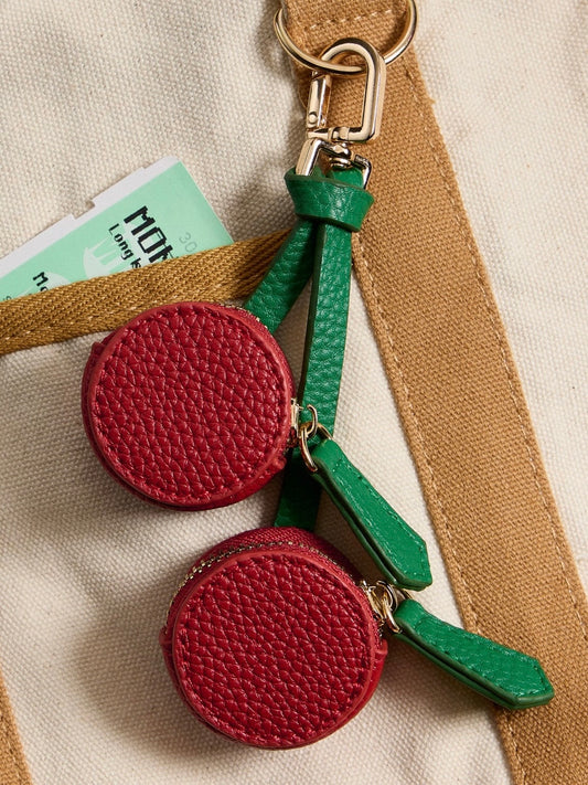 Cherry Pouch Bag Charm