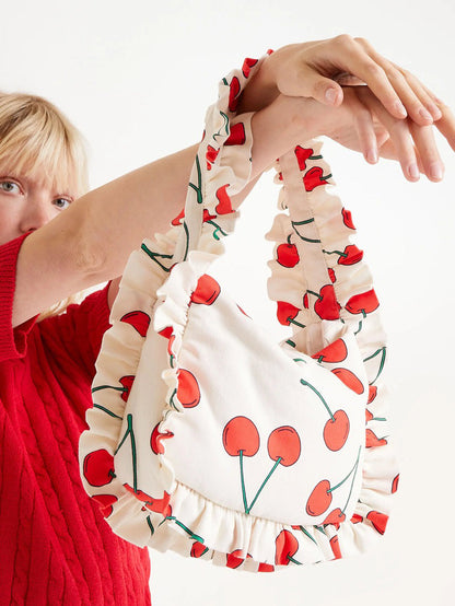 Cherry Print Shoulder Bag