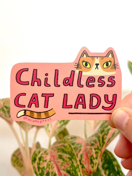 Childless Cat Lady Sticker