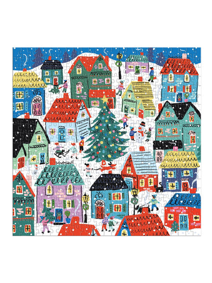 christmas in the village house puzzle