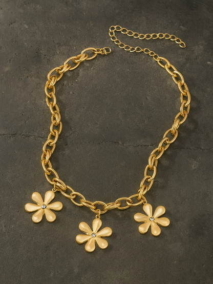 chunky daisy chain necklace