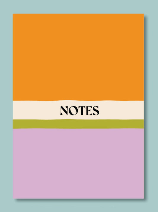 citrus lined notebook