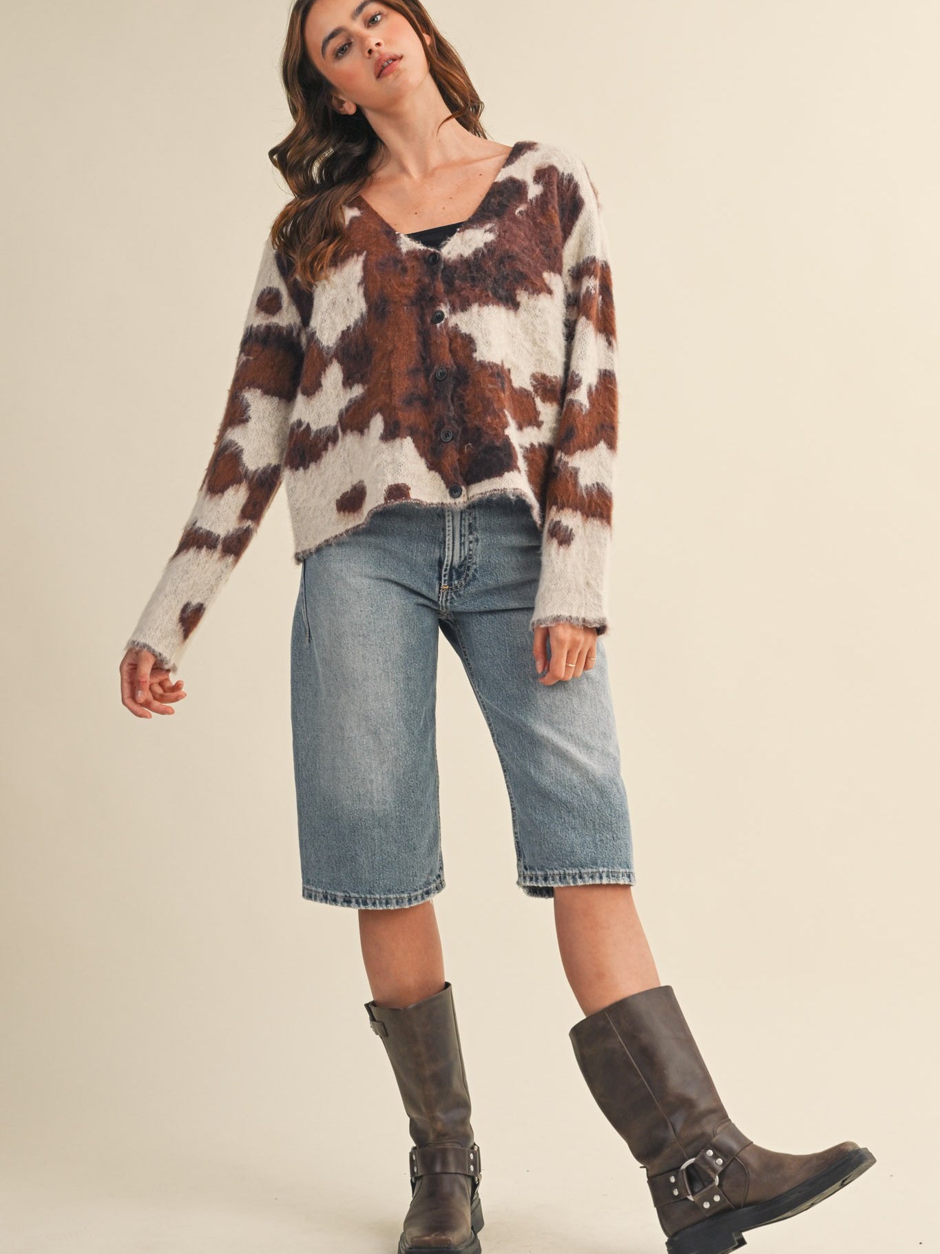 Clara Cow Cardigan