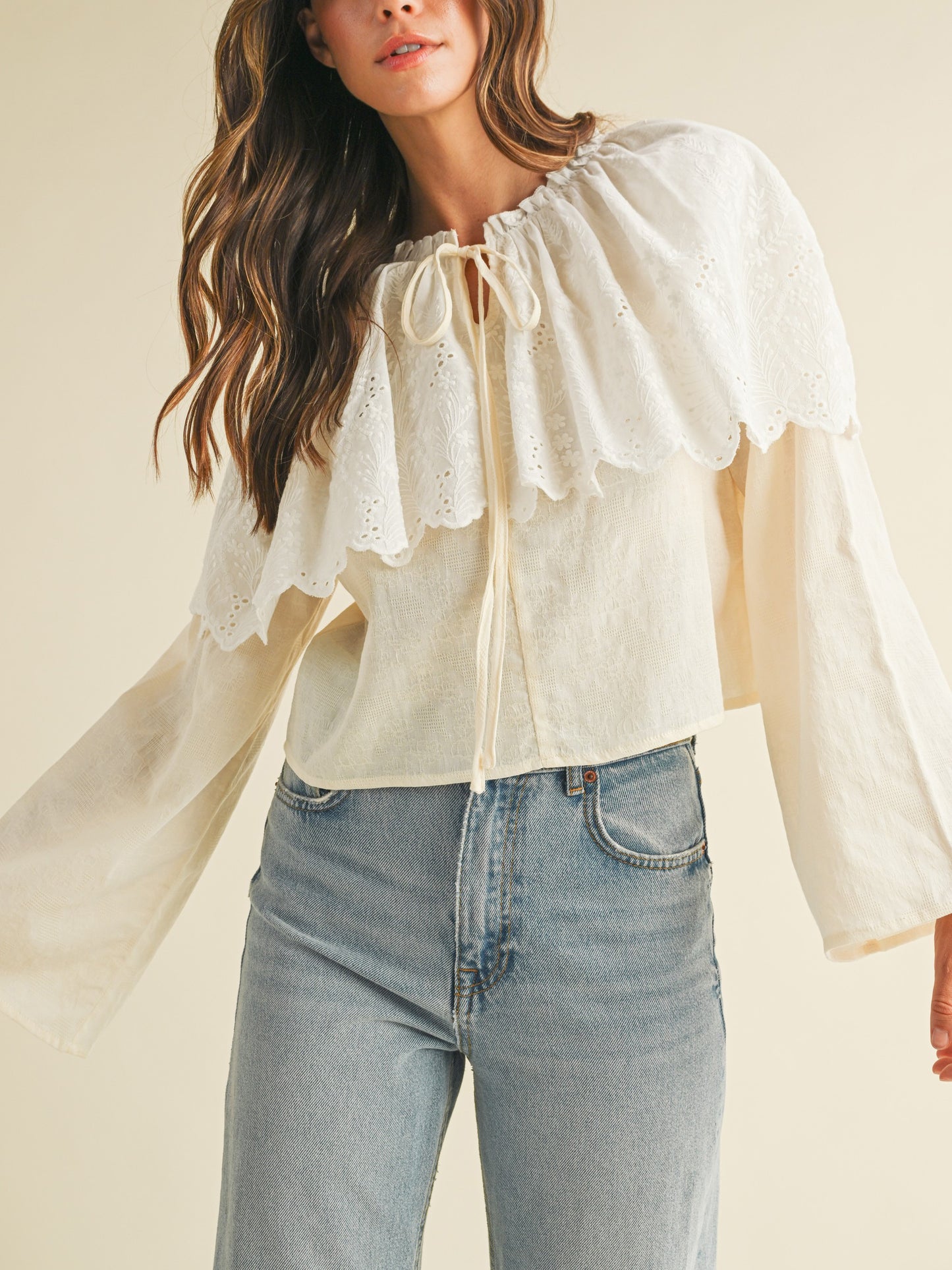 Clara Eyelet Blouse