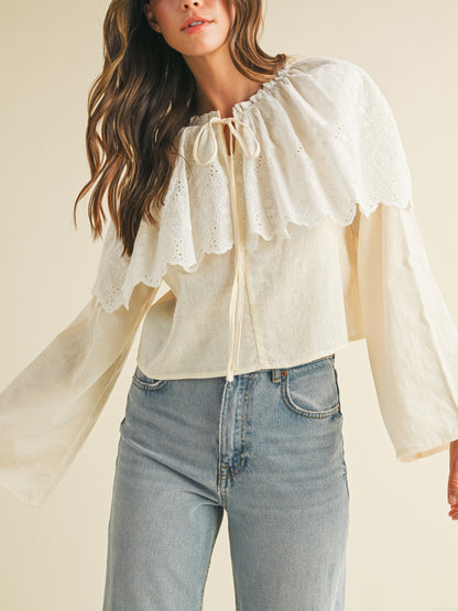 Clara Eyelet Blouse