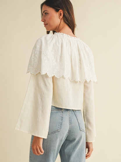 Clara Eyelet Blouse