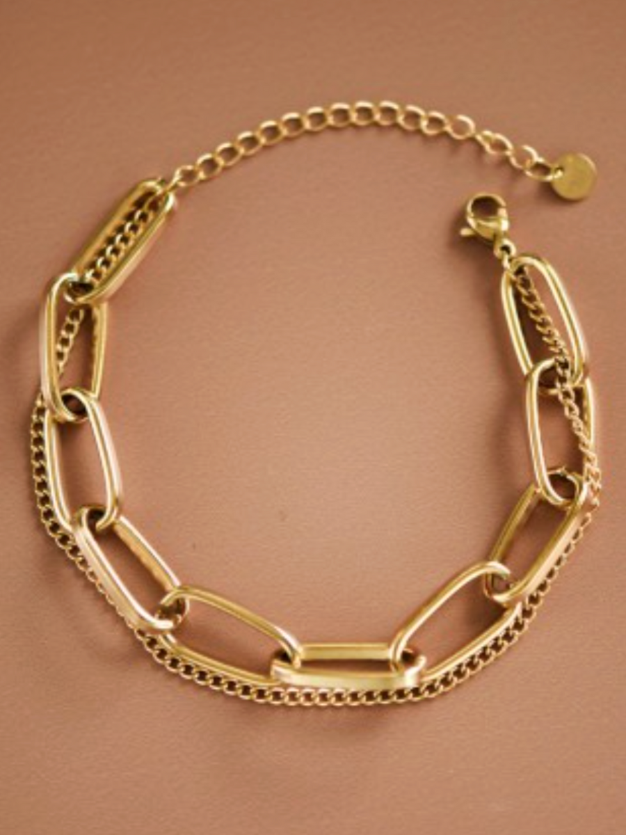 claudia 18k gold plated bracelet