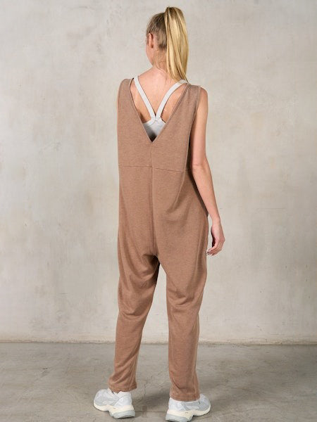 Coffee Slouchy Jumpsuit