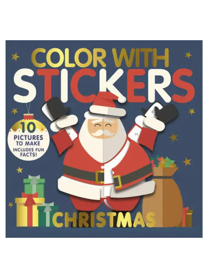 color with stickers: christmas