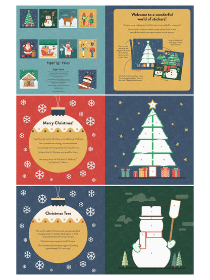 color with stickers: christmas