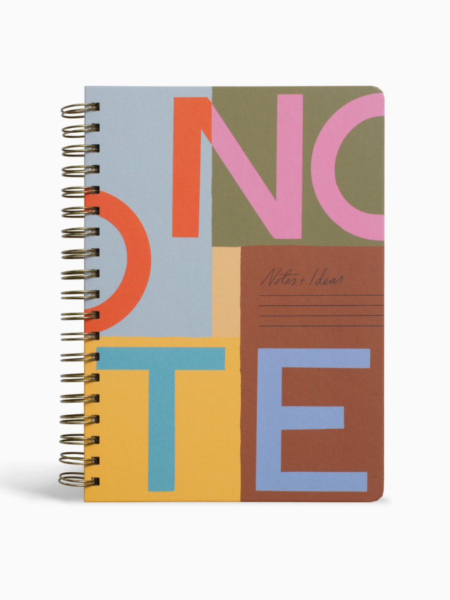 colorblock lined notebook