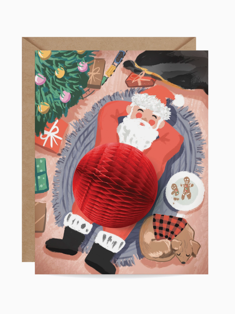 cookie break santa pop-up card