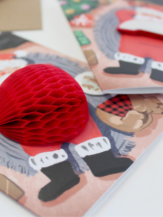 cookie break santa pop-up card