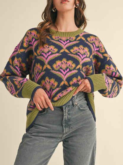 corey floral sweater