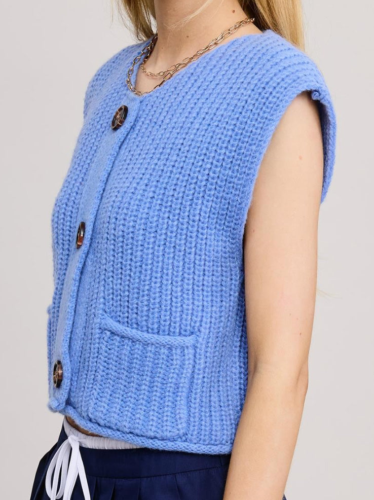 cornflower sweater vest