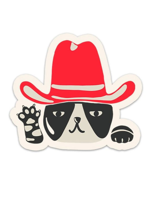 cowboy cat sticker