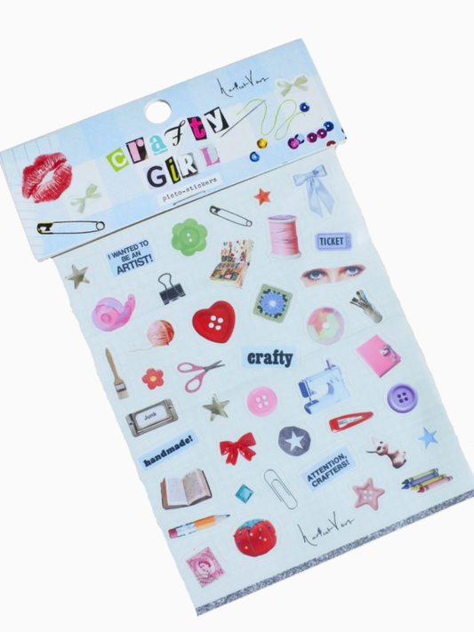 crafty girl sticker sheet