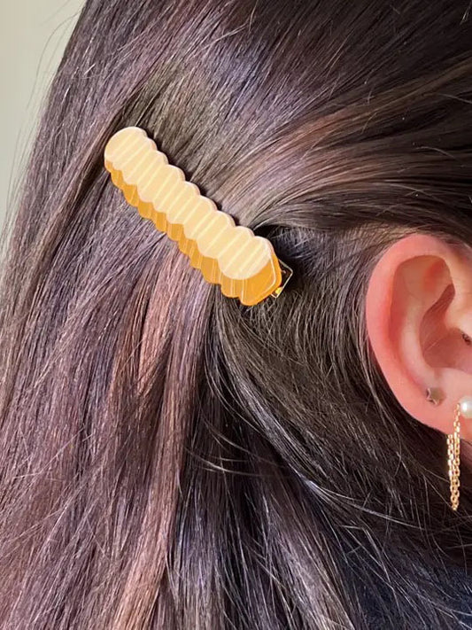 Crinkle Cut Fries Hair Clips