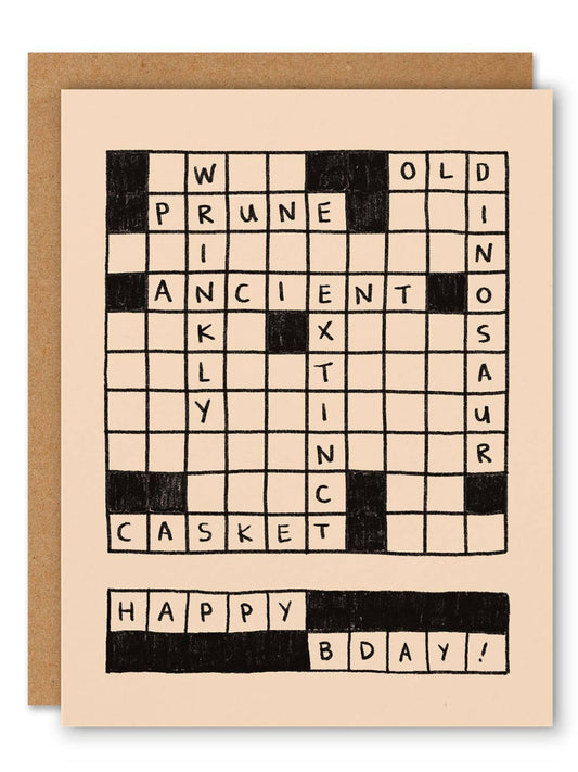 Crossword Birthday Card