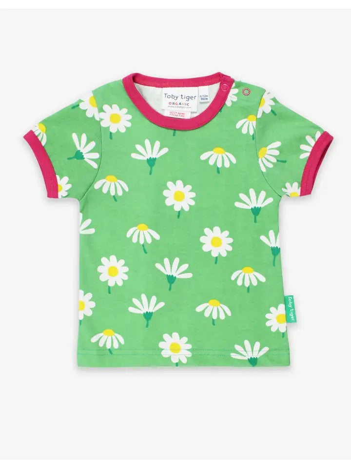 Daisy Print Organic Tee