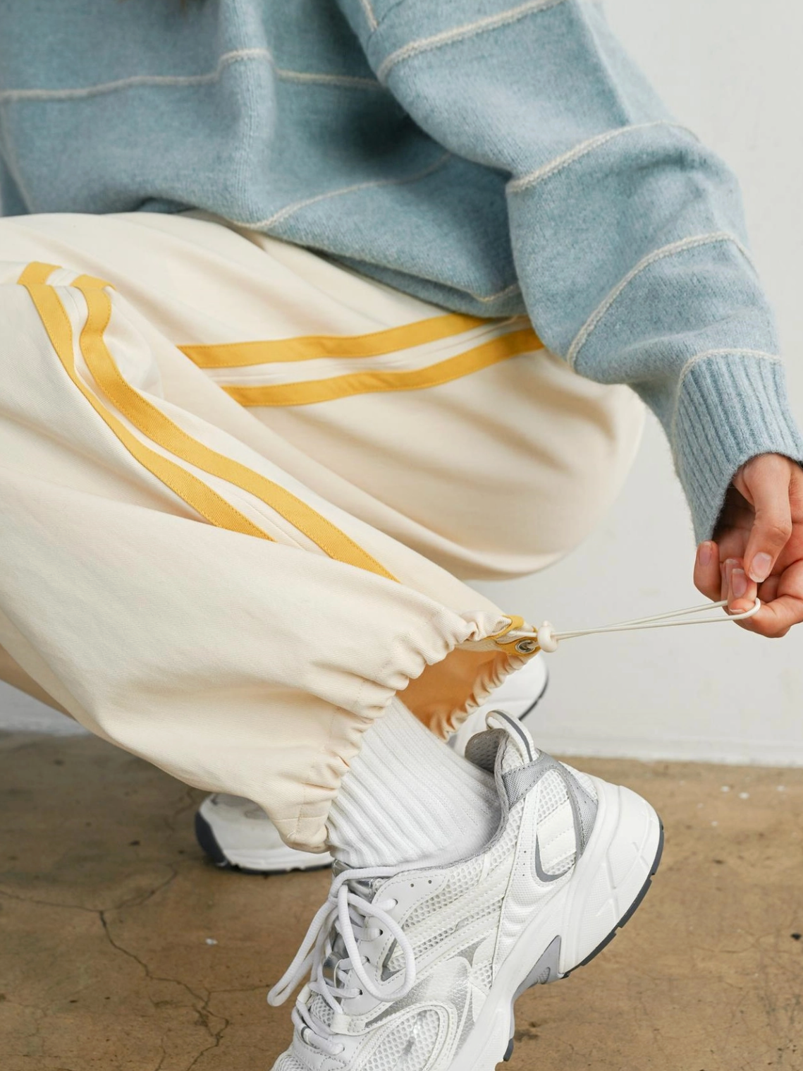 dandelion stripe track pants