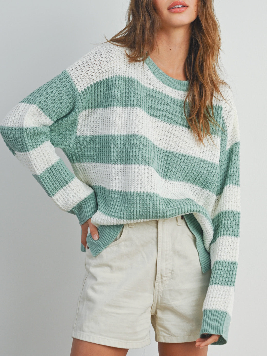 dani striped sweater