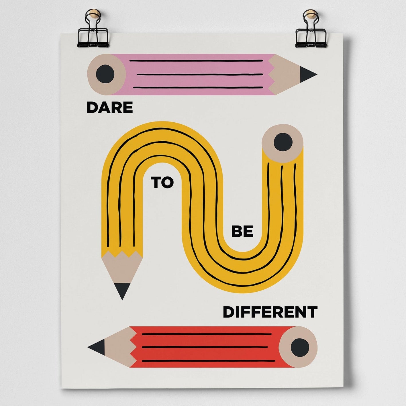 dare to be different print